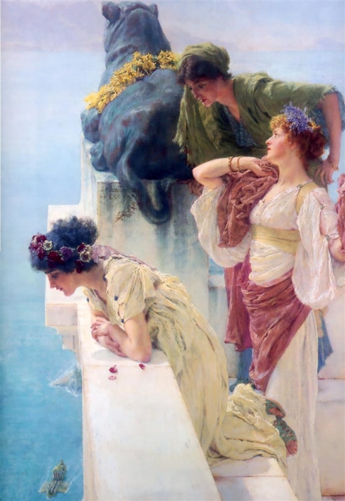 A Coign of Vantage, Sir Lawrence Alma-Tadema A Coign of Vantage, Sir Lawrence Alma-Tadema