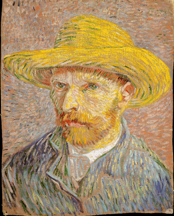 Self-Portrait with a Straw Hat (obverse: The Potato Peeler) – 1887 Self-Portrait with a Straw Hat (obverse: The Potato Peeler) - 1887